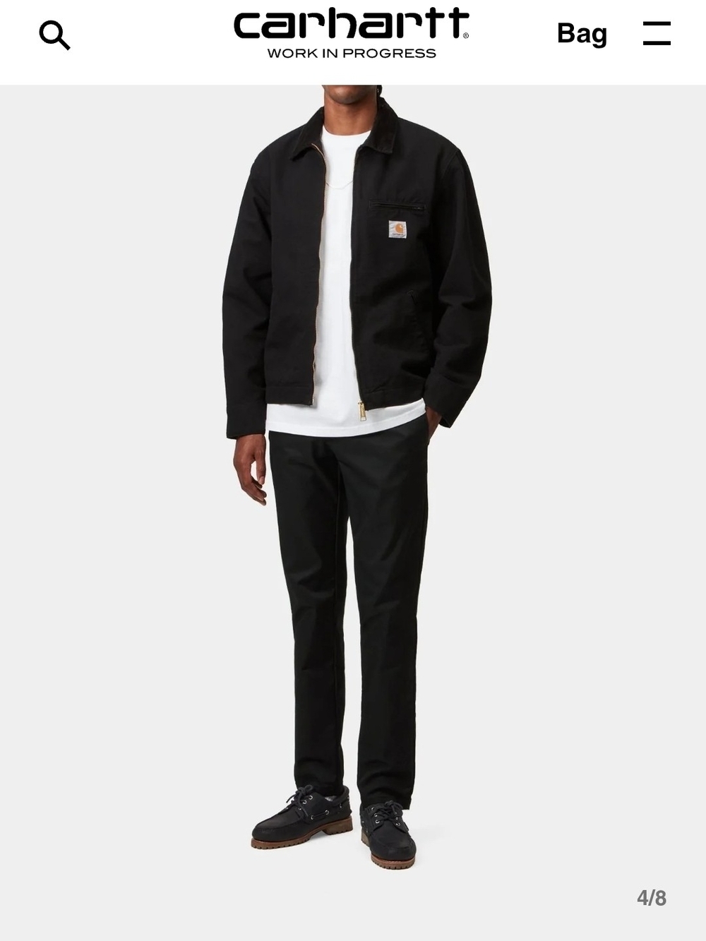 Carhartt WIP Sid Pant — Black — 34x34 | $209.99 Retail